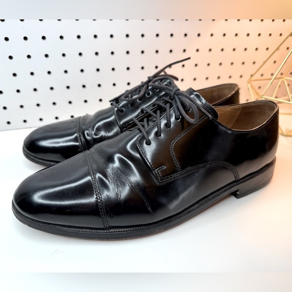 Cole Haan Polished Patent Leather Oxford Men\'s 10 M Black - C07606 Evening EUC main image 6